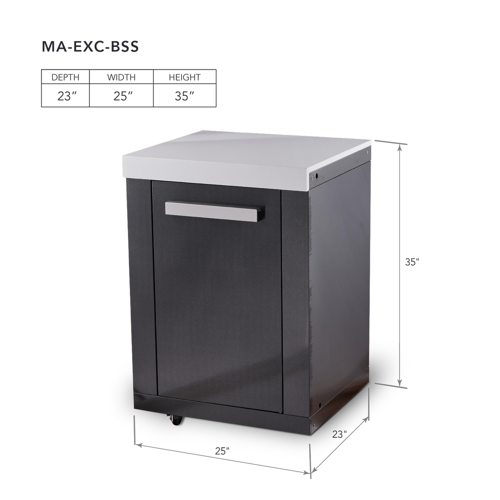 MONT ALPI BLACK SERIES EXTRA STORAGE CABINET MODULE - MA-EXC-BSS