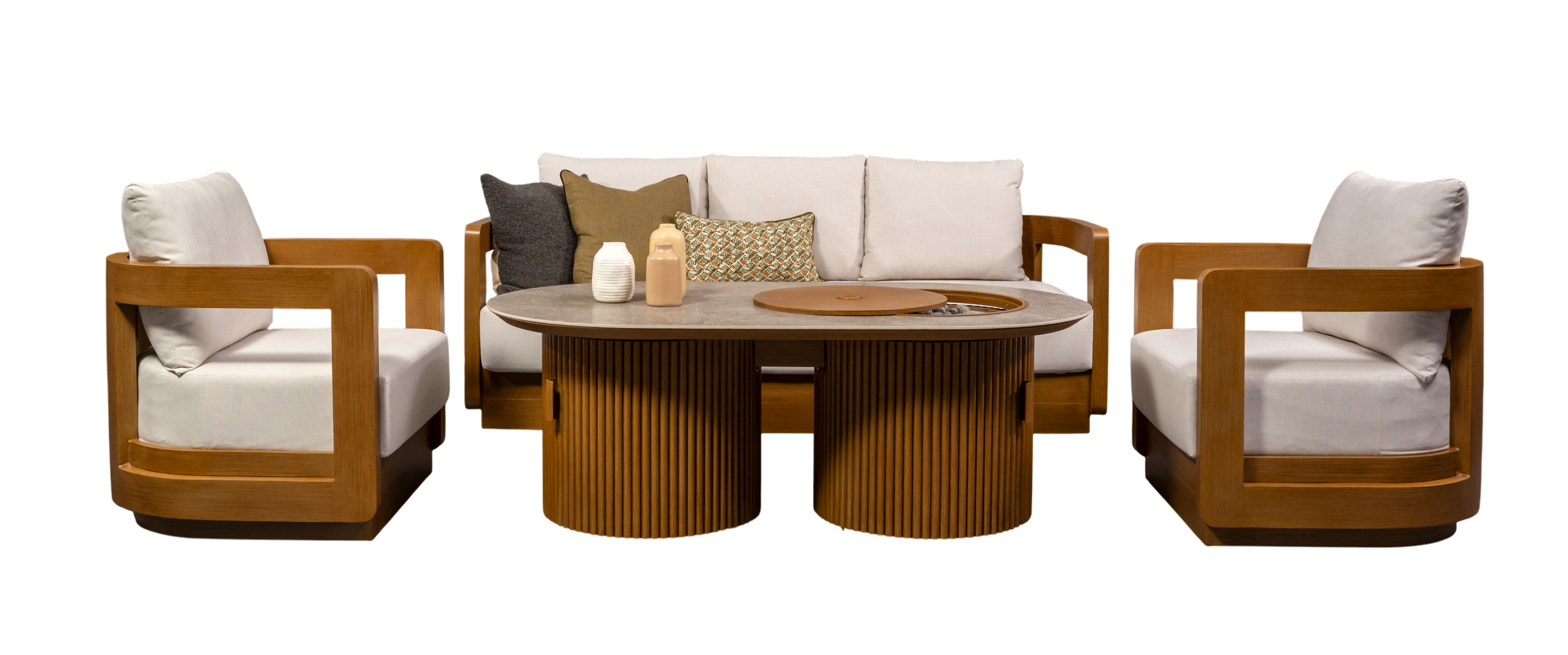 Bowery 4 Piece Fire Pit Set