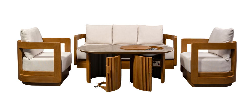 Bowery 4 Piece Fire Pit Set