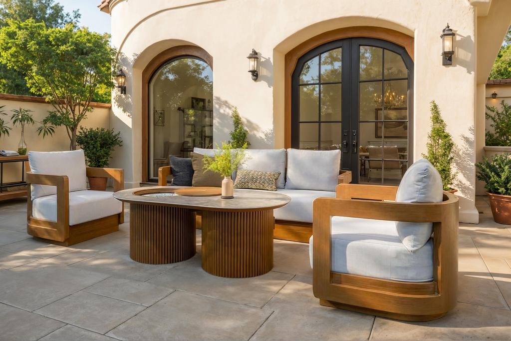 Bowery 4 Piece Fire Pit Set