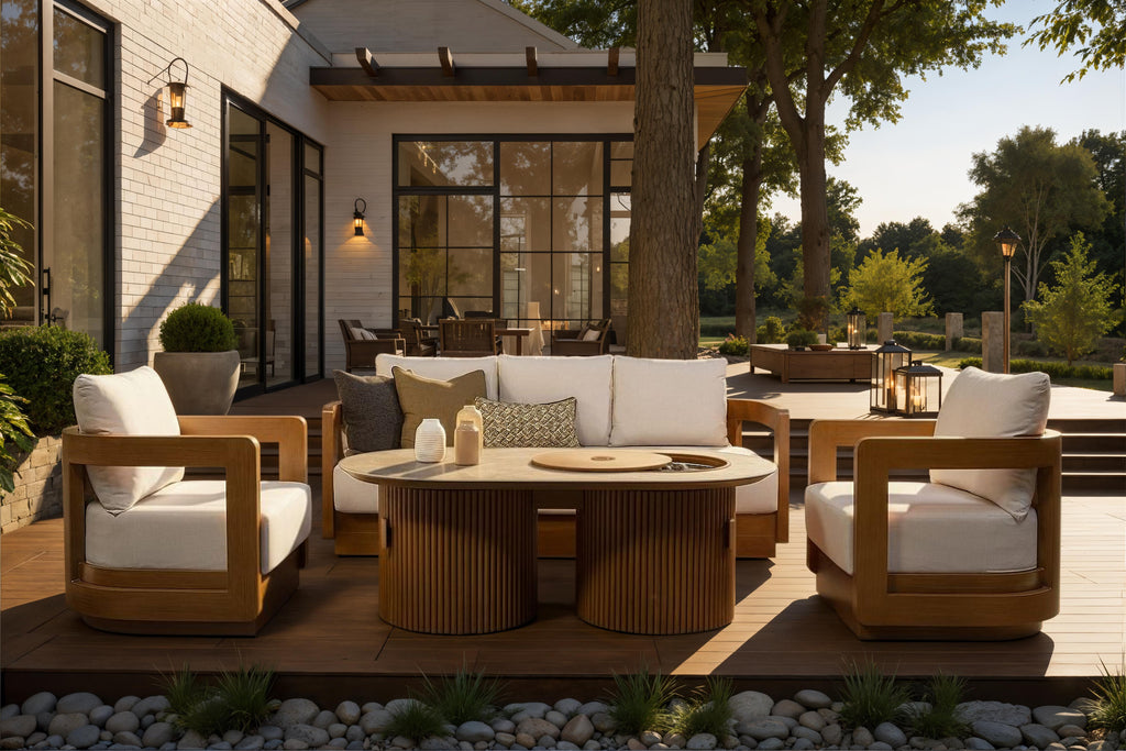 Bowery 4 Piece Fire Pit Set