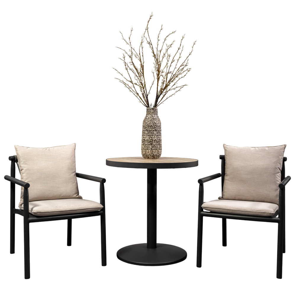 Elegant  Sintered Stone 28" Bistro Table