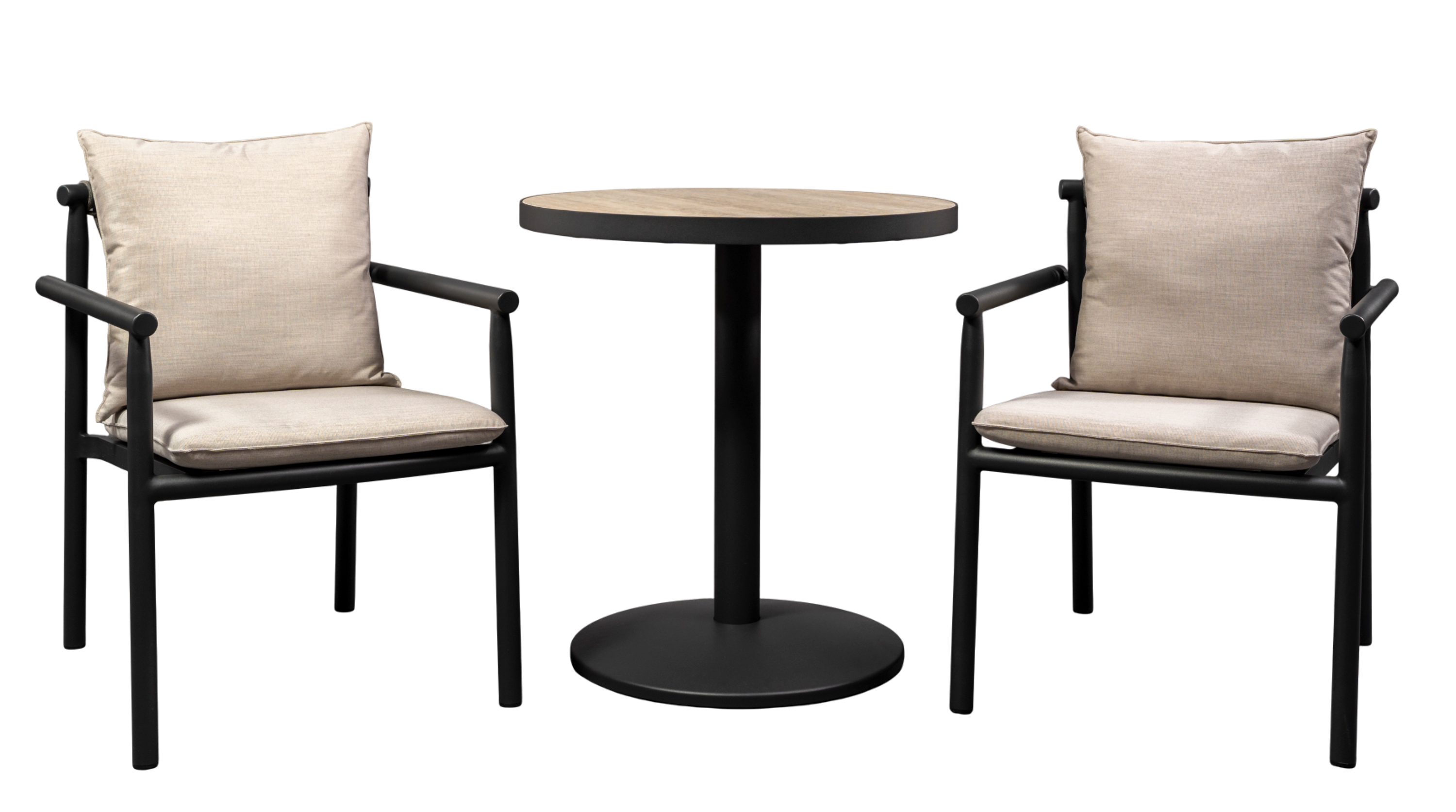 Elegant  Sintered Stone 28" Bistro Table