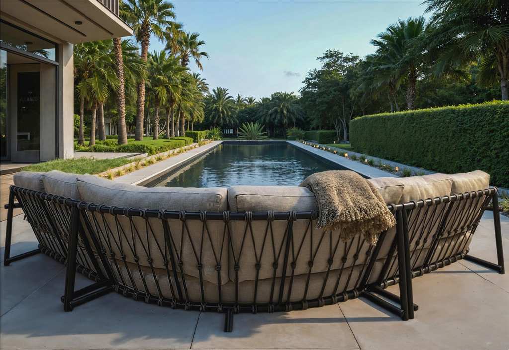 Elegant 4 Piece Sectional - Sunbrella