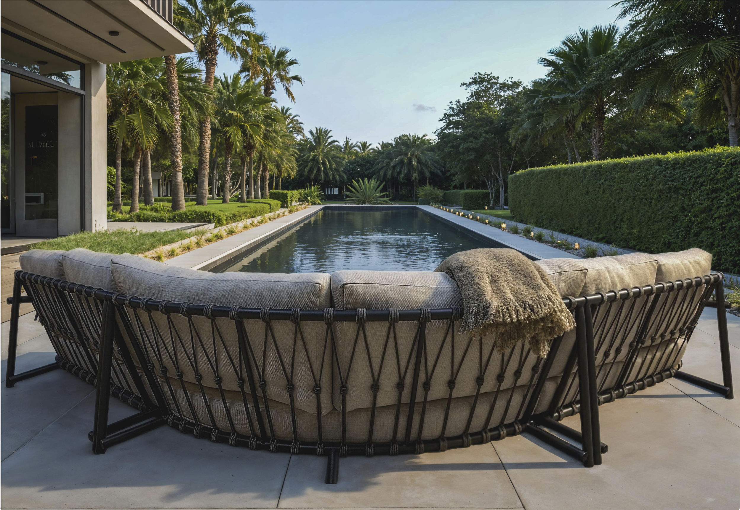 Elegant 4 Piece Sectional - Sunbrella