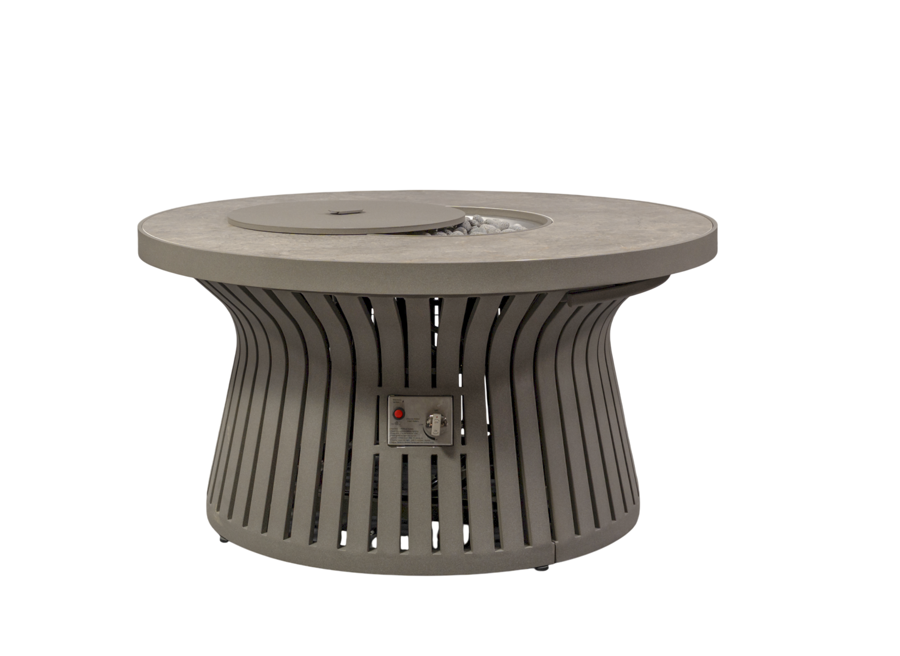 Larkspur 4 Piece Fire Pit Set with Swivel Chairs