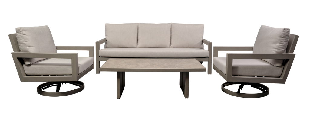 Larkspur 4 Piece Sofa Set with Swivel Chairs