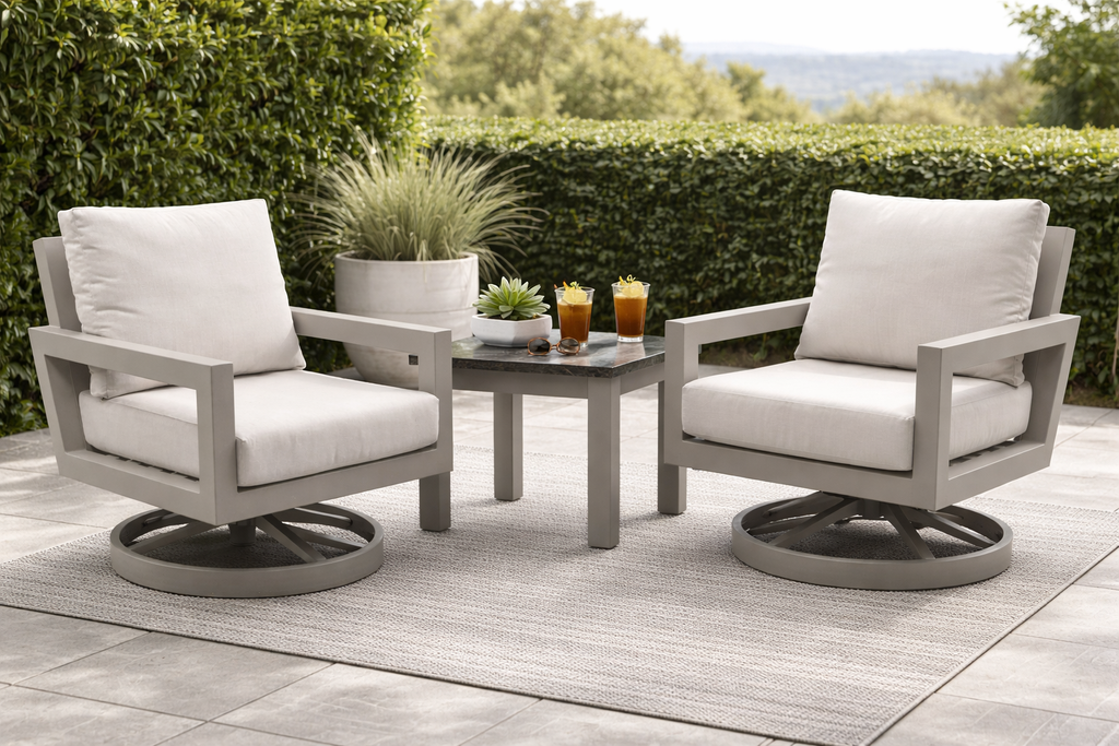 Larkspur 3 Piece Bistro Swivel Set