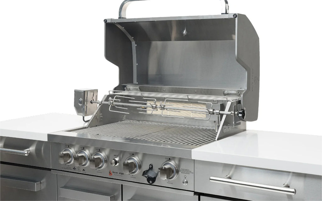 Mont Alpi Compact Series 6 Ft Propane Outdoor Kitchen Island in Stainless Steel - MA-957RS