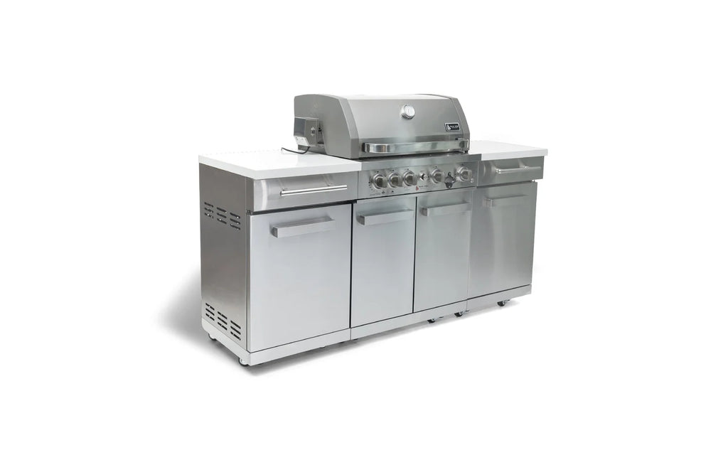 Mont Alpi Compact Series 6 Ft Propane Outdoor Kitchen Island in Stainless Steel - MA-957RS