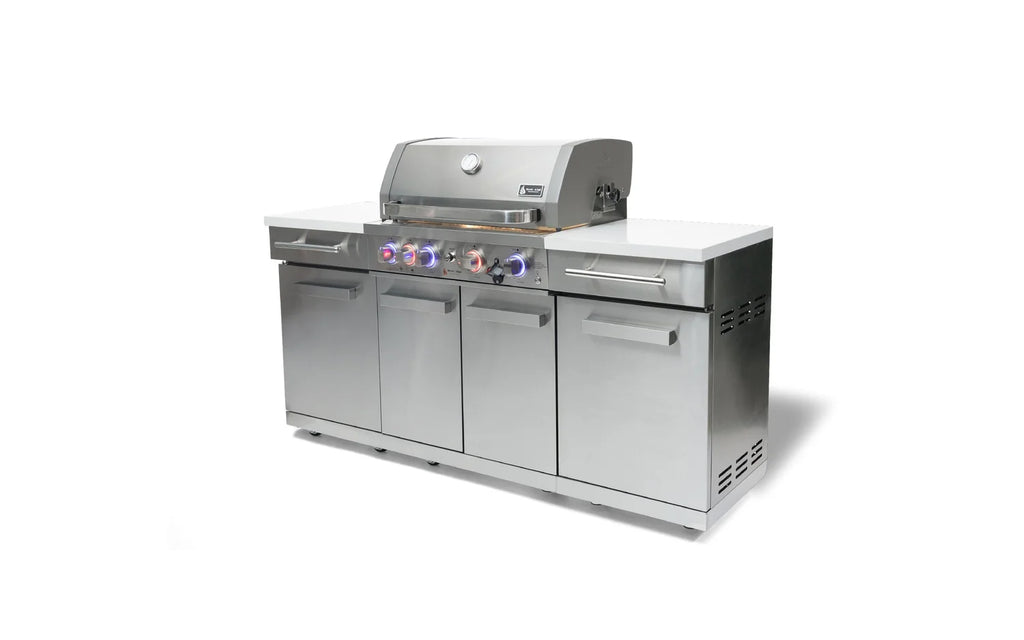 Mont Alpi Compact Series 6 Ft Propane Outdoor Kitchen Island in Stainless Steel - MA-957RS