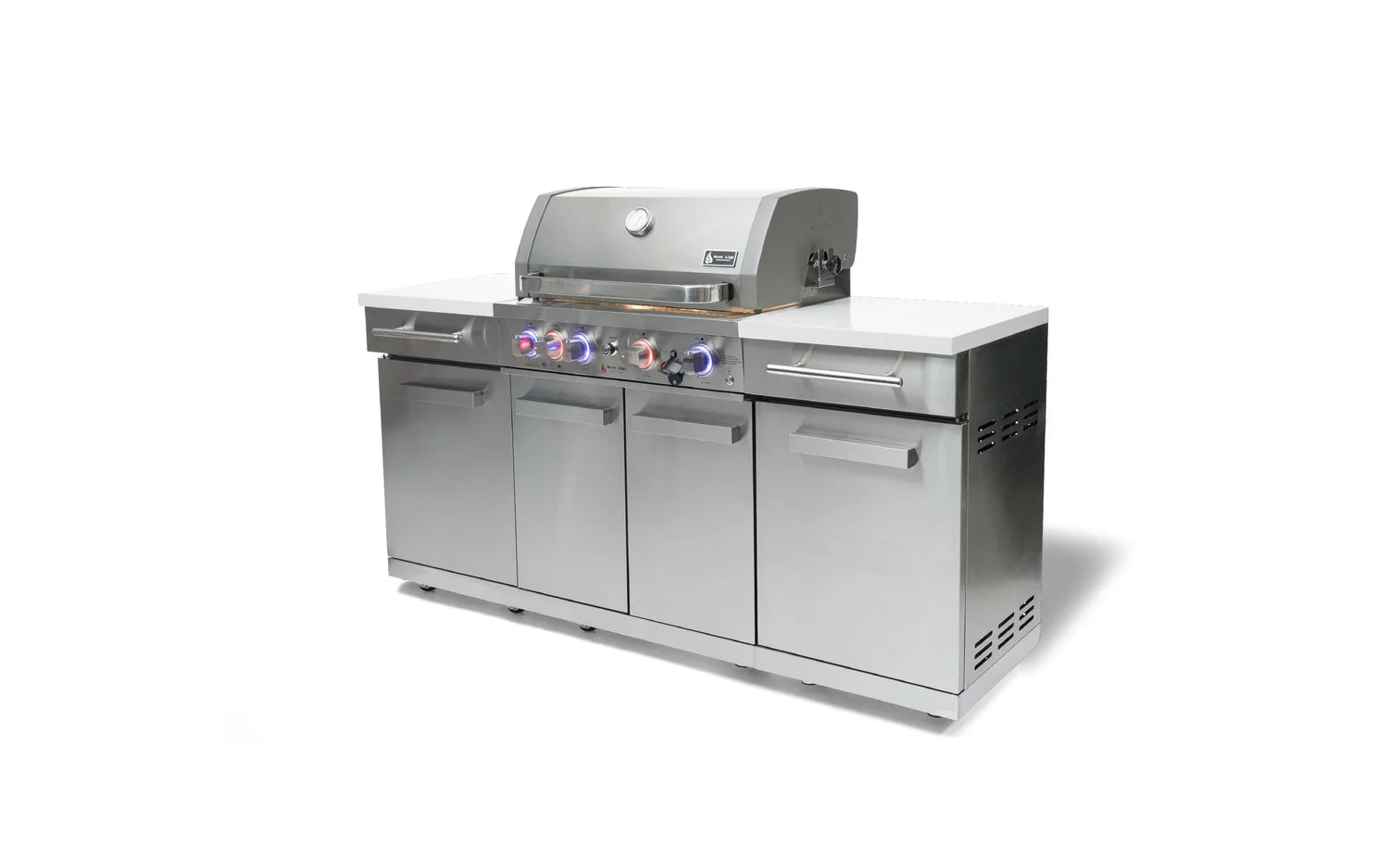 Mont Alpi Compact Series 6 Ft Propane Outdoor Kitchen Island in Stainless Steel - MA-957RS