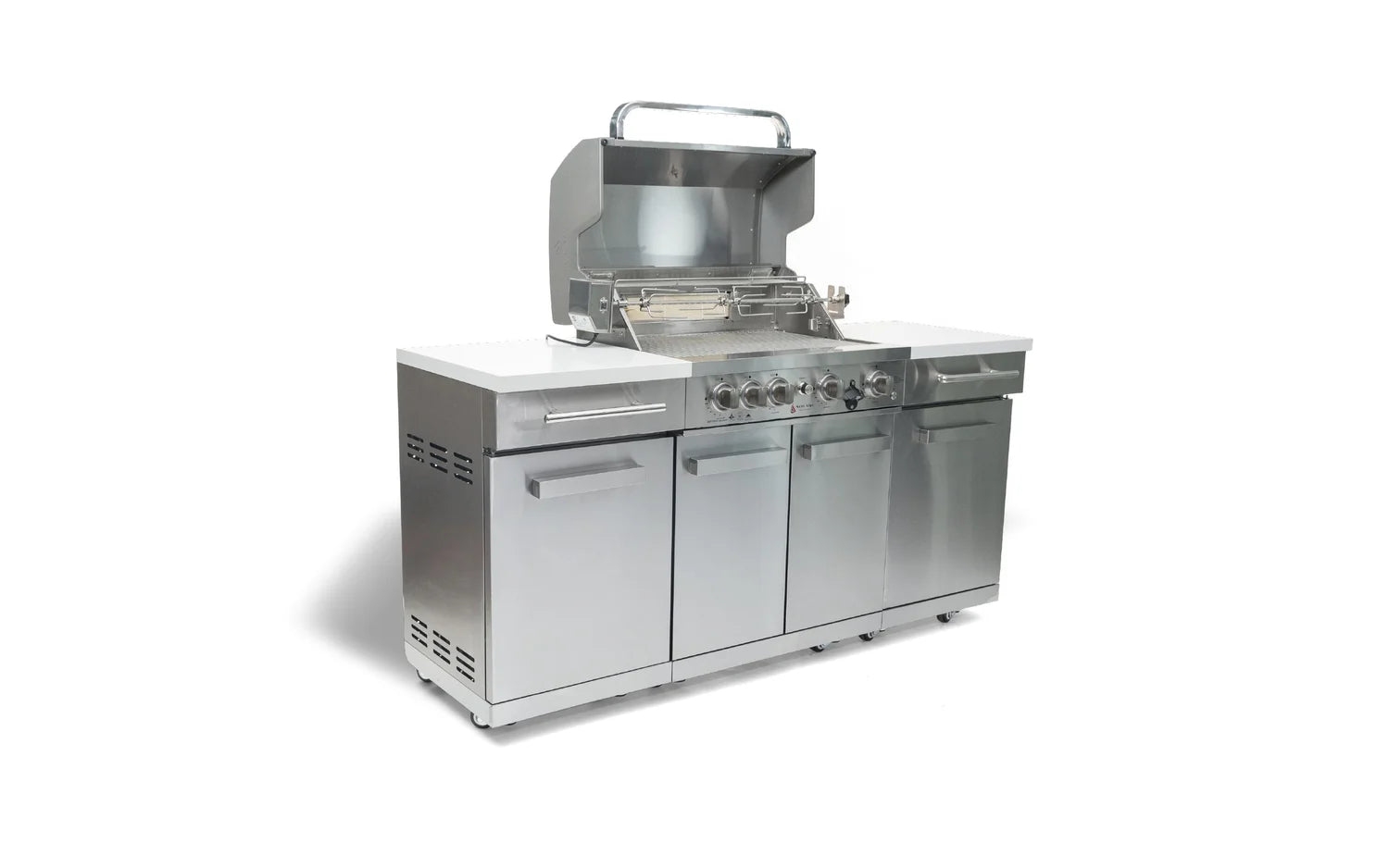 Mont Alpi Compact Series 6 Ft Propane Outdoor Kitchen Island in Stainless Steel - MA-957RS