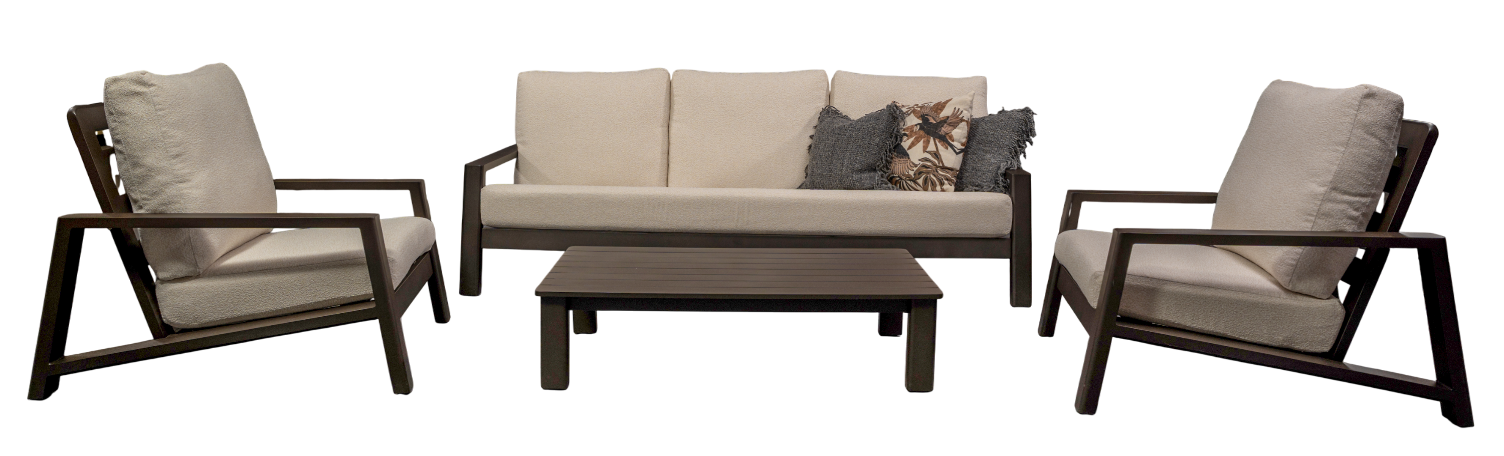 Venetia 4 Piece Sofa Set - Olefin