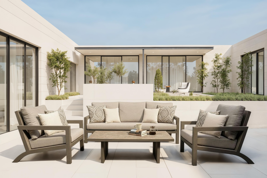 Larkspur 6 Piece Sofa Set with Swivel Chairs