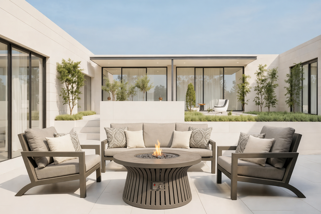 Larkspur 4 Piece Fire Pit Set