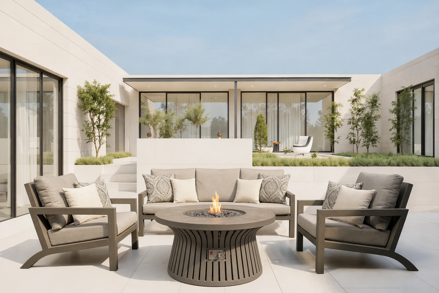 Larkspur 4 Piece Fire Pit Set