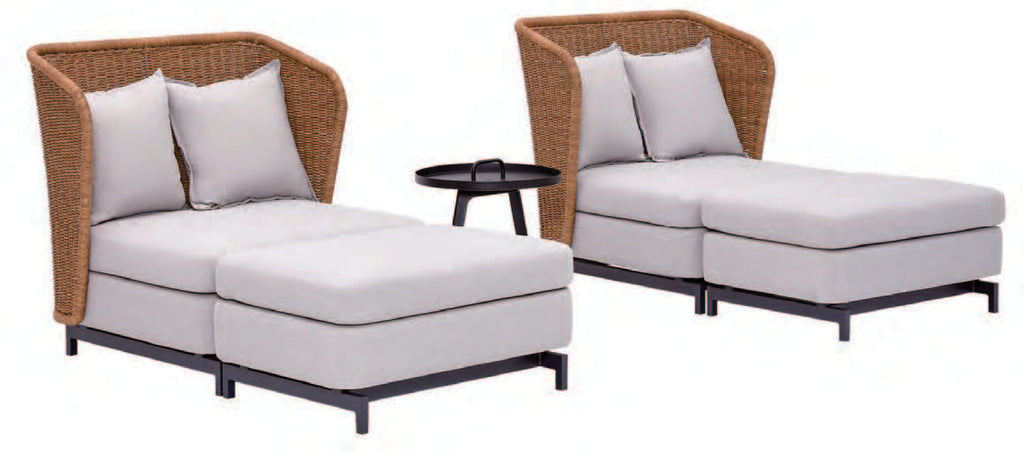 Skyy 2pc Lounge Chair + Ottomon (Commercial)
