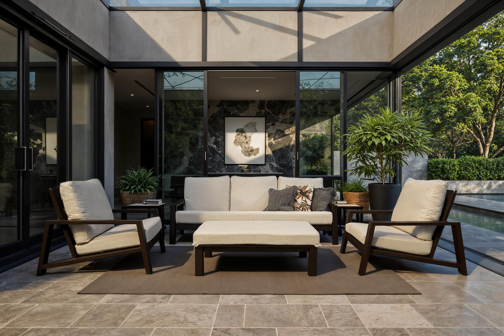 Venetia Coffee Table with Cushion - Sunbrella