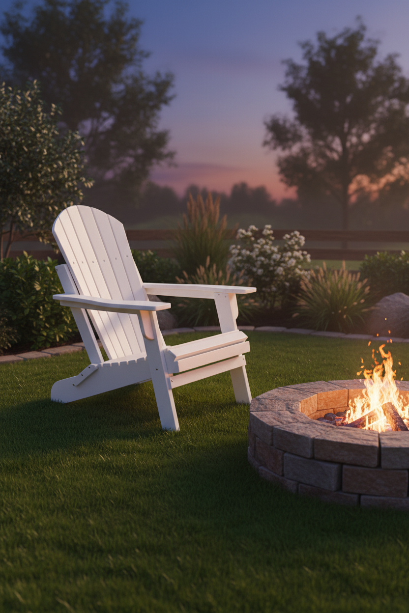 Classic Adirondack Chair - White